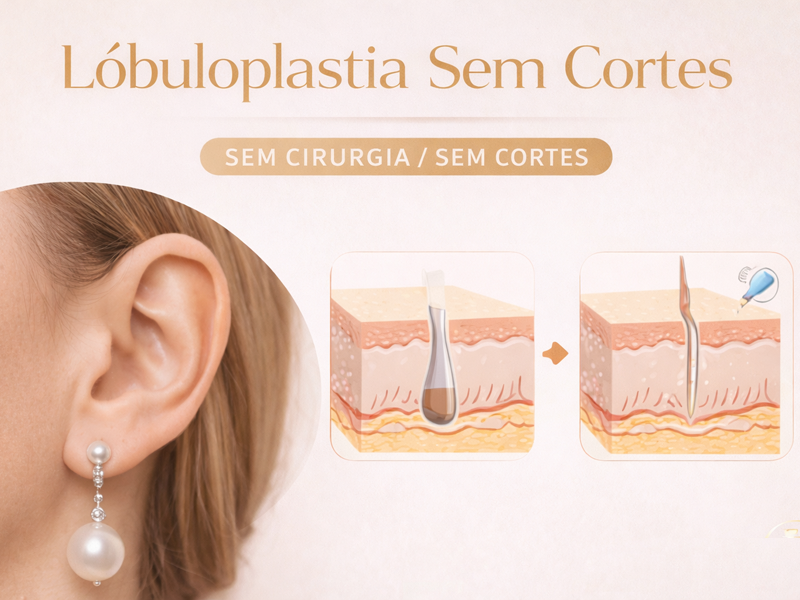 Lobuloplastia sem cortes
